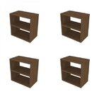 Conjunto De 4 Nichos  Ameixa Negra