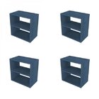 Conjunto De 4 Nichos Infantil Kitcubos Azul