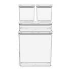 Conjunto de 4 Potes Herméticos Transparentes 2,7L/530mL/580mL Modo Coza