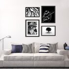 Conjunto De 4 Quadros Decorativos Premium Dark Country Guitar