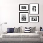 Conjunto De 4 Quadros Decorativos Premium Índia Preto