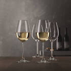 Conjunto De 4 Taças Para Vinho Branco Em Vidro Cristalino Sal