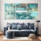 Conjunto De 4 Telas Decorativas Em Canvas Arte Contemporâneo