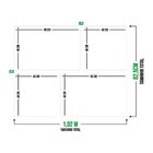 Conjunto De 4 Telas Decorativas Em Canvas Flower Único