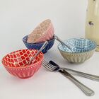 Conjunto De 4 Vasos Em Ceramica  Mini  Azul Verde Vermelho E