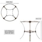 Conjunto De 5 Cadeiras De Area Em Aluminio E Fibra Sintetica