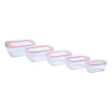 Conjunto De 5 Potes Hermeticos Retangulares Bpa Free