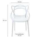 Conjunto De 6 Cadeiras Allegra Branca