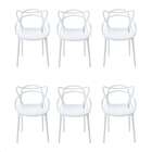 Conjunto De 6 Cadeiras Allegra Branca