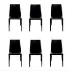 Conjunto De 6 Cadeiras Amanda I Preta