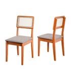 Conjunto De 6 Cadeiras De Jantar Santiago Em Tecido Boucle