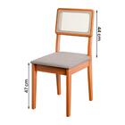 Conjunto De 6 Cadeiras De Jantar Santiago Em Tecido Boucle