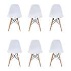 Conjunto De 6 Cadeiras Eiffel Branca