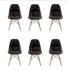 Conjunto De 6 Cadeiras Eiffel Marrom