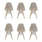 Conjunto De 6 Cadeiras Eiffel Nude