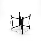 Conjunto De 6 Cadeiras S/ Vidro Alumínio Preto Tela Mocca