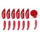 Conjunto De 6 Facas Para Pizza Com Cortador Em Aço Inox Kenya