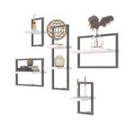 Conjunto De 6 Prateleiras Estruture Branco