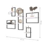 Conjunto De 6 Prateleiras Estruture Branco