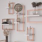 Conjunto De 6 Prateleiras Estruture Branco Cobre