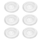 Conjunto De 6 Pratos De Sobremesa De Vidro 20cm Grid-bon Gour