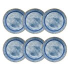 Conjunto De 6 Pratos Fundos 20,5cm Unni Jeans - Oxford