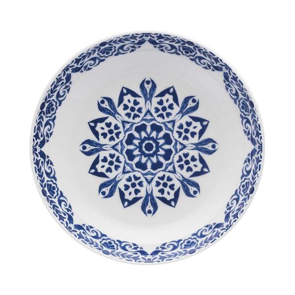 Conjunto De 6 Pratos Fundos 21cm Coup Blue Indian