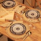 Conjunto De 6 Pratos Rasos 26 Cm Unni Mediterrâneo - Oxford