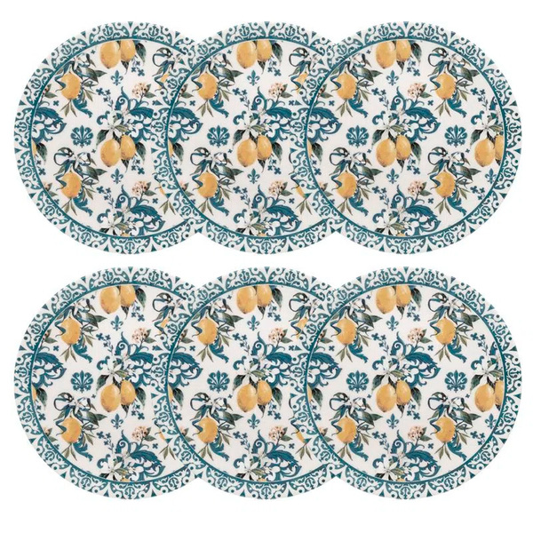 Conjunto De 6 Pratos Rasos 26cm Oxford Unni Siciliano