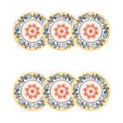 Conjunto De 6 Pratos Sobremesa 20cm Floreal La Pollera