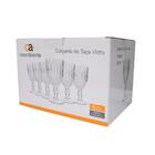 Conjunto De 6 Taças Barroco Transparente 350ml - Casambiente