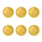 Conjunto De 6 Xícaras Grandes 200ml Com Pires Donna Amarelo