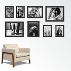 Conjunto De 8 Quadros 69294-kapos - Preto