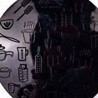 Conjunto De Almofada De Silicone 21 5cm 2 Peças Preto Para Fo