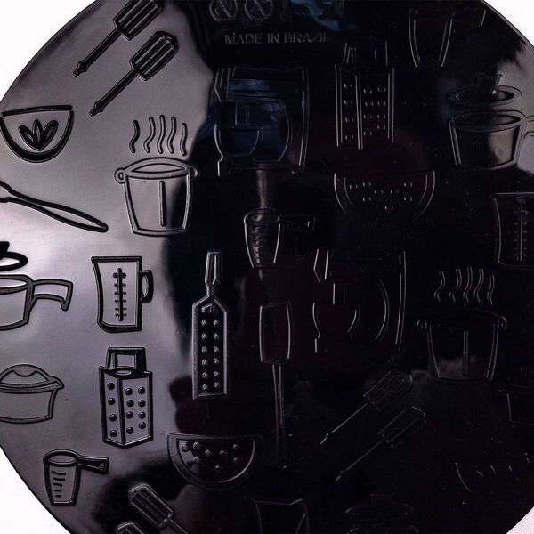 Conjunto De Almofada De Silicone 21 5cm 2 Peças Preto Para Fo