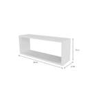 Conjunto De Aparador E 3 Nichos Balin Branco E Geneve