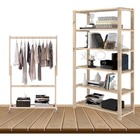 Conjunto De Arara Mais Aparador  De Chão  Para Jardim Vertical