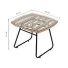 Conjunto De Área Externa Darian Natural E Bege