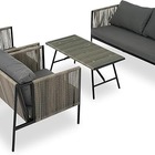 Conjunto De Àrea Externa Haven Com 1 Sofá  2 Poltronas 1 Mesa