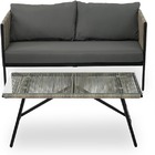 Conjunto De Àrea Externa Haven Com 1 Sofá  2 Poltronas 1 Mesa