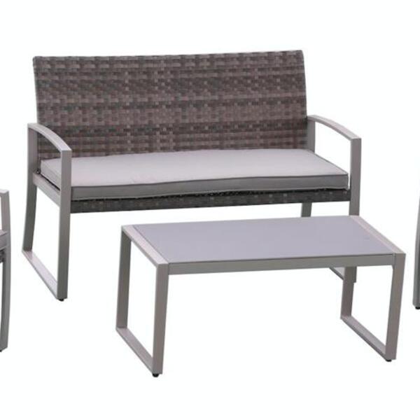 Conjunto De Àrea Externa Positano Com 1 Sofá, 2 Poltronas 1 M