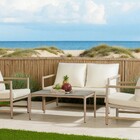 Conjunto De Àrea Externa Solari Com 1 Sofá  2 Poltronas 1 Mesa
