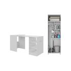 Conjunto De Armário Lavanderia 2 Portas Com Mesa Dobrável Mul