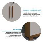 Conjunto De Armário Multiuso 2 Peças 100% Mdf Prisma Espresso