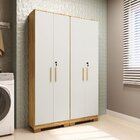 Conjunto De Armário Multiuso 2 Peças 100% Mdf Prisma Espresso