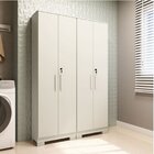 Conjunto De Armário Multiuso 2 Peças 100% Mdf Prisma Espresso