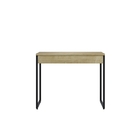 Conjunto De Armario Semi-aberto E Mesa Hektor Natura Preto