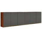 Conjunto De Armários Aéreos Modulado 3 Portas 100% Mdf 120 Cm