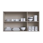 Conjunto De Armários De Cozinha Modulado Bambu Fume