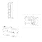 Conjunto De Armários De Cozinha Modulado Bambu Fume